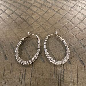 Brighton hoop earrings with crystals